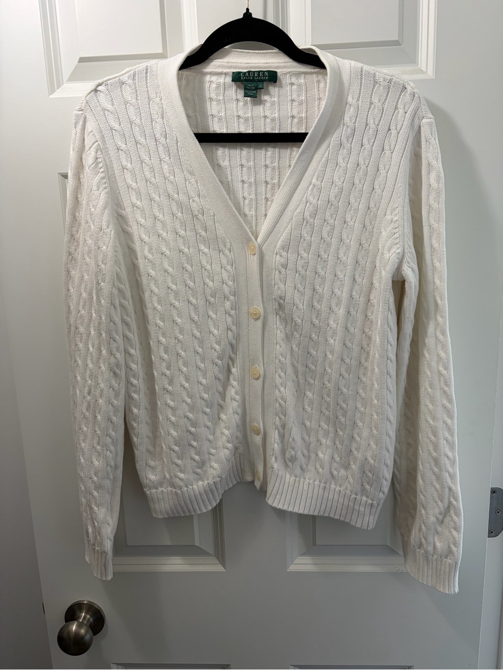 Ralph Lauren Cable Knit  V-Neck Cardigan